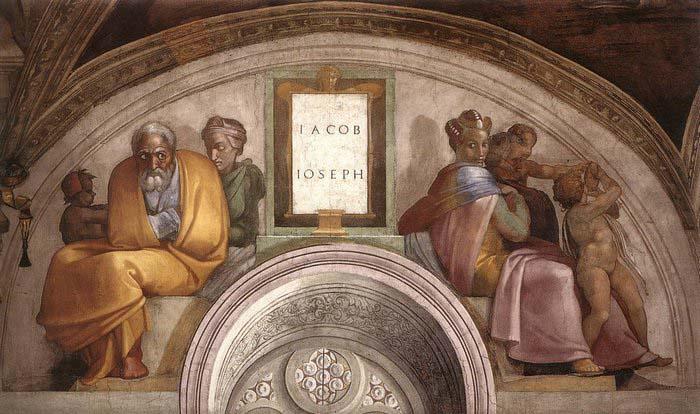 Michelangelo Buonarroti Jacob oil painting image